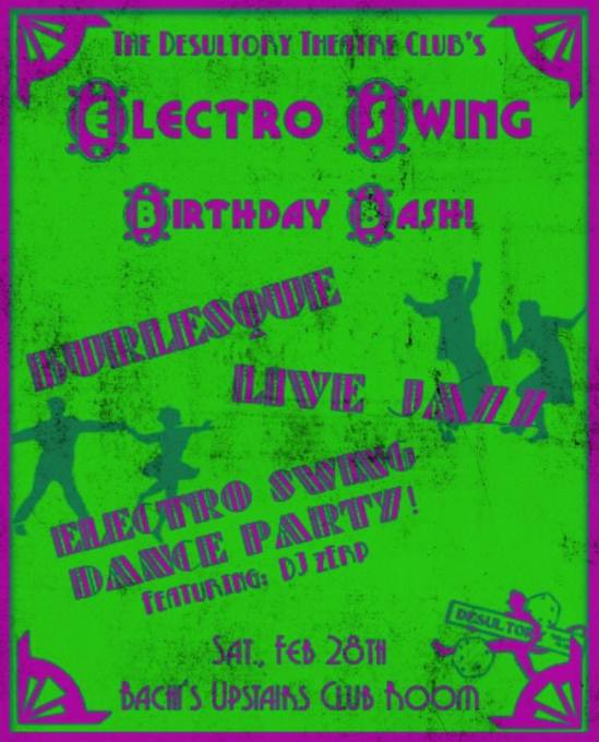 The Desultory Theatre Club's Electro Swing Birthday Bash