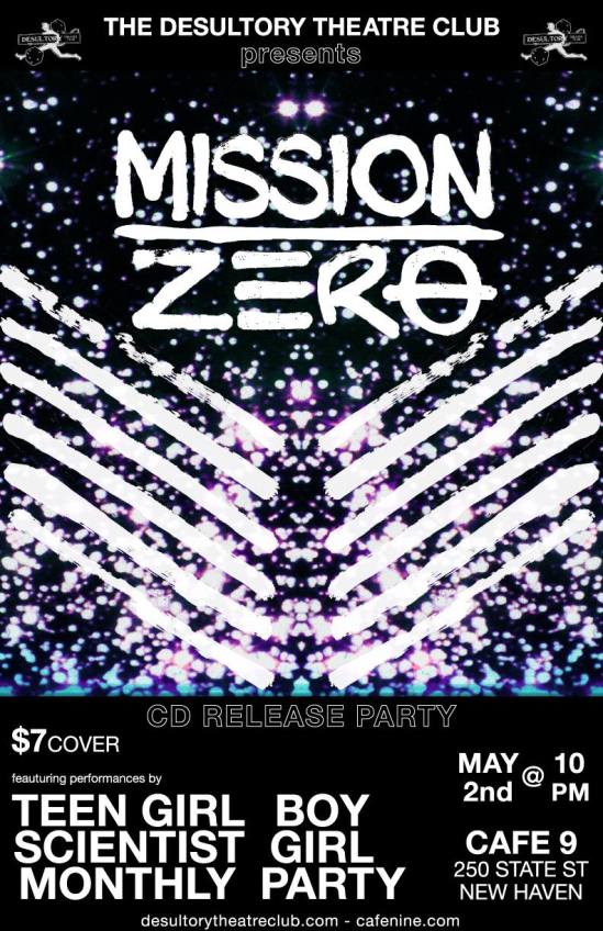 Mission Zero CD release party at Cafe Nine, New Haven, on Saturday, May 2, 2015